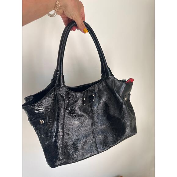 Kate Spade Patent Leather Hobo Bag - Black - Picture 1 of 11